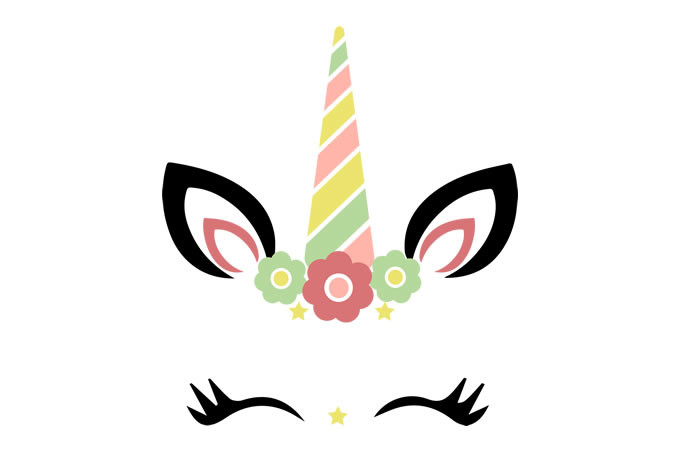 Pretty Unicorn Vector Design Graphic by Designsviki · Creative Fabrica