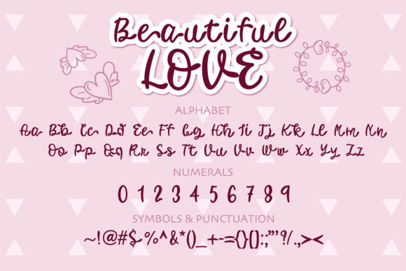 Beautiful Love Font - Preview 1