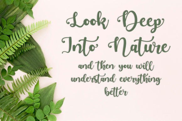 Beauty Sakura Font PNG with transparent background - Preview 4