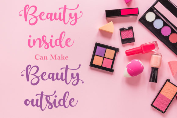 Beauty Sakura Font PNG with transparent background - Preview 5