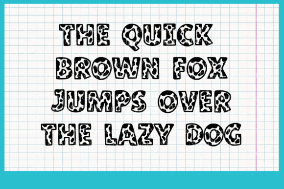 Donut Cowhide Font PNG with transparent background - Preview 2