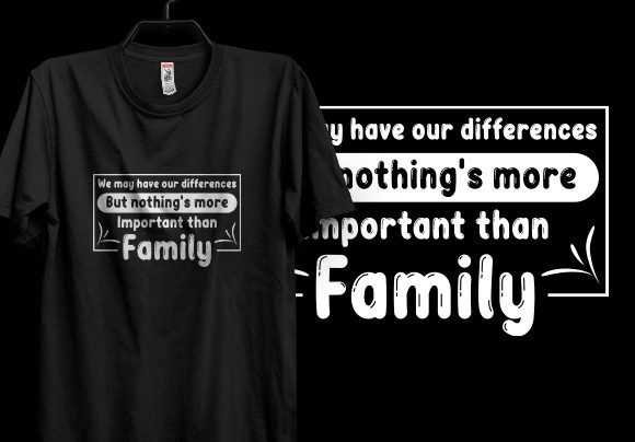 Family Day Typography T-shirt Design Graphic by Legend Fx