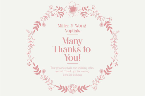 Flower and Leaf Doodle Font - Preview 4
