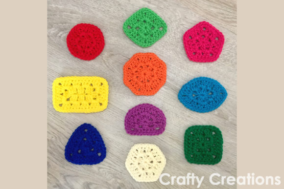 Mini Granny Shapes Crochet Pattern