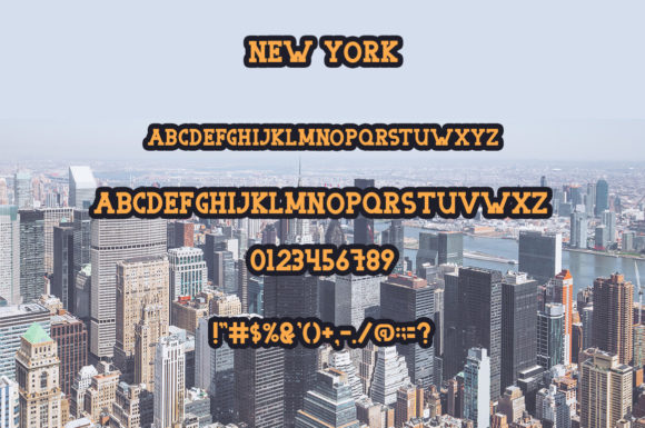 New York Font PNG with transparent background - Preview 3