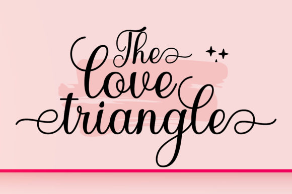 Painting Love Font PNG with transparent background - Preview 1