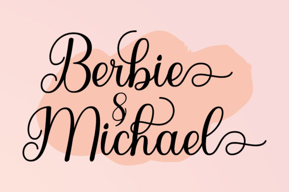 Painting Love Font PNG with transparent background - Preview 2