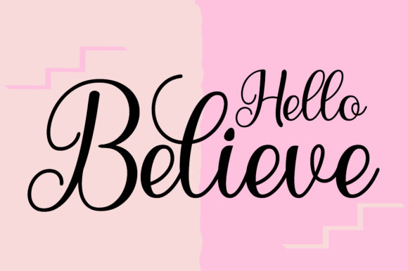 Painting Love Font PNG with transparent background - Preview 4