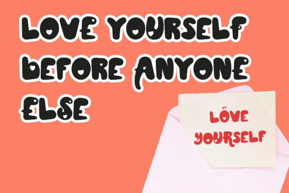 Smiling Love Font PNG with transparent background - Preview 3