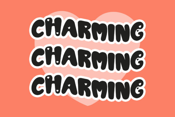 Smiling Love Font PNG with transparent background - Preview 5