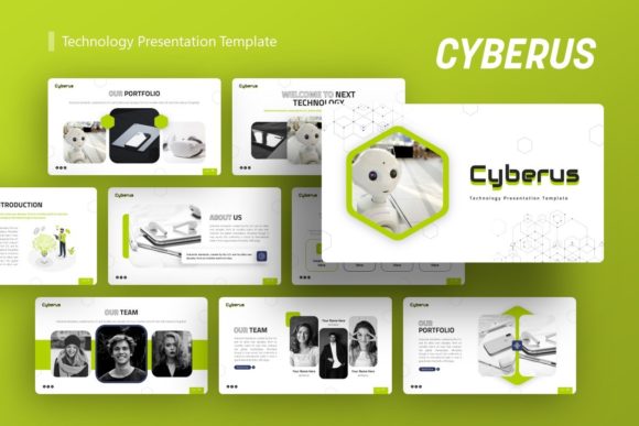 Preview of Technology Presentation - Cyberus technology presentation template