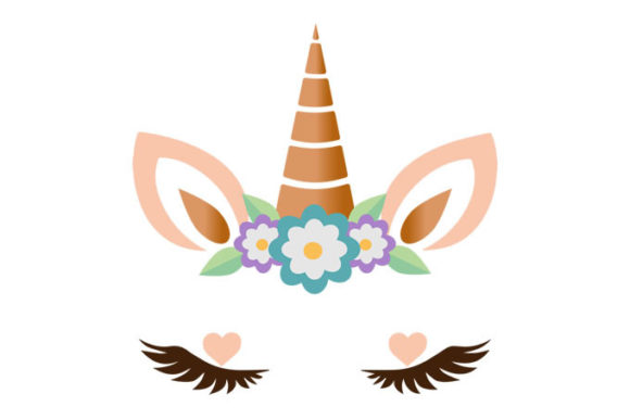 Three Flower Unicorn Vector Design Afbeelding Crafts Door Designsviki