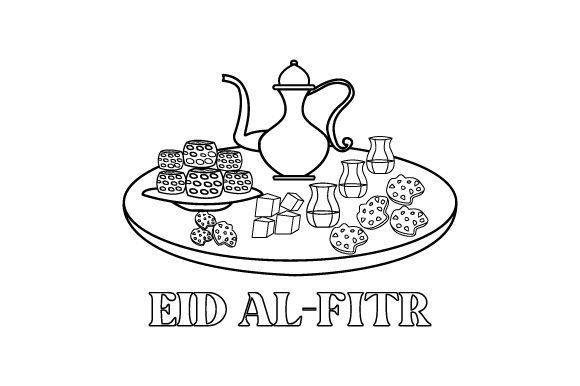 Eid Al-fitr Coloring Page