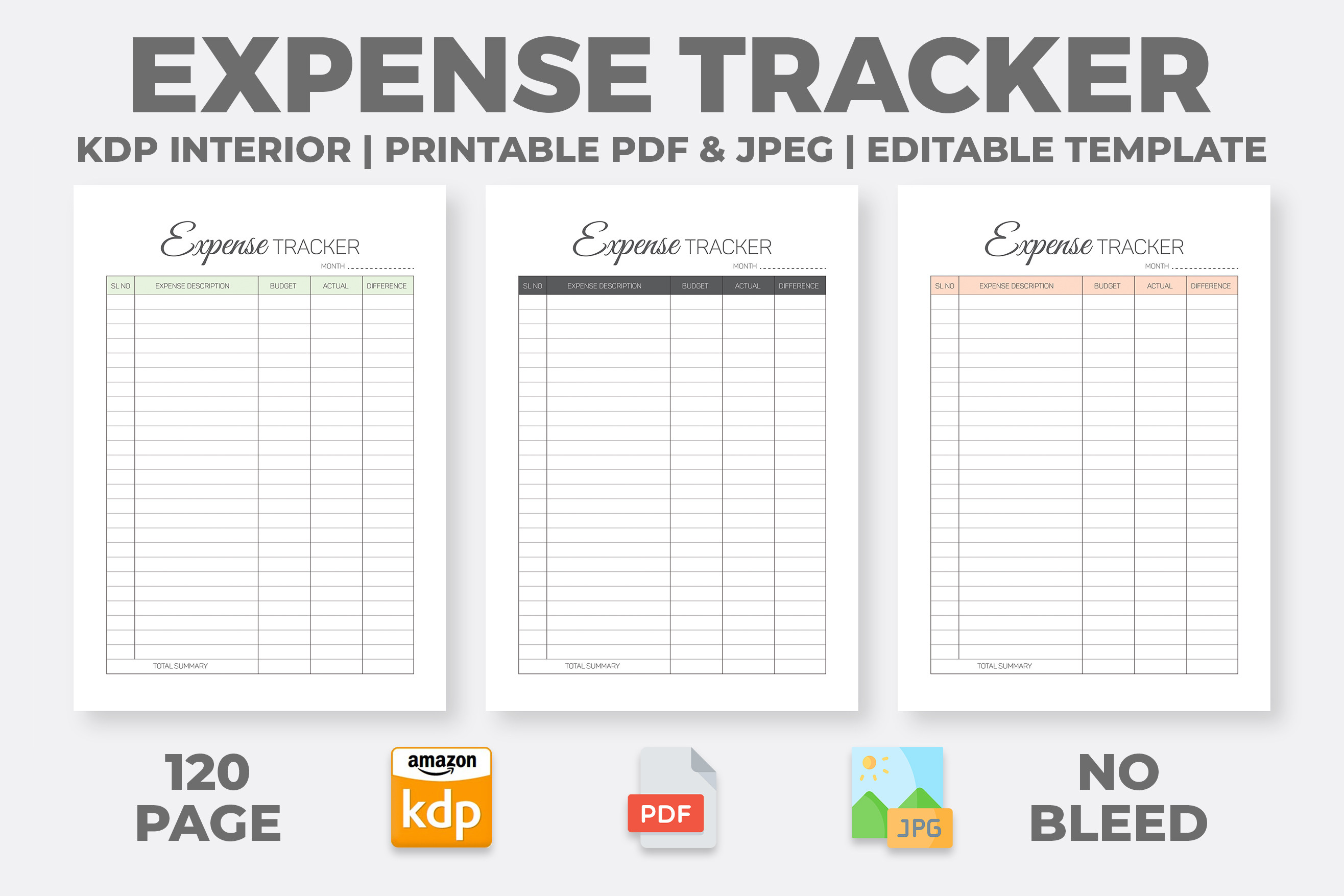 Expense Tracker - KDP Interior Graphic by Wow Designz · Creative Fabrica