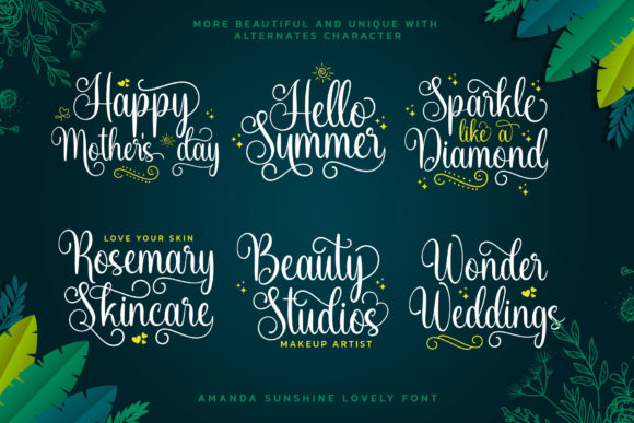 Amanda Sunshine Font - Preview 1