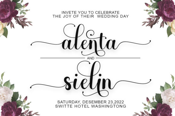 Balenta Script Font - Preview 1