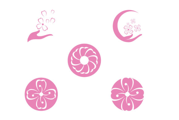 Beauty Plumeria Flowers Logo