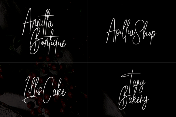 Bristya Signature Font PNG with transparent background - Preview 3