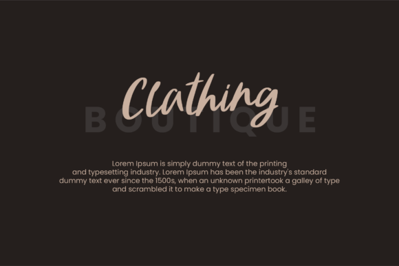 Clathing Font - Preview 3