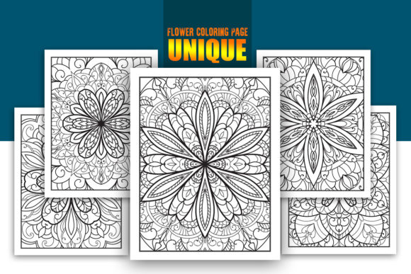 Flower Coloring Page Book Interior Graphic by Vectorizee · Creative Fabrica