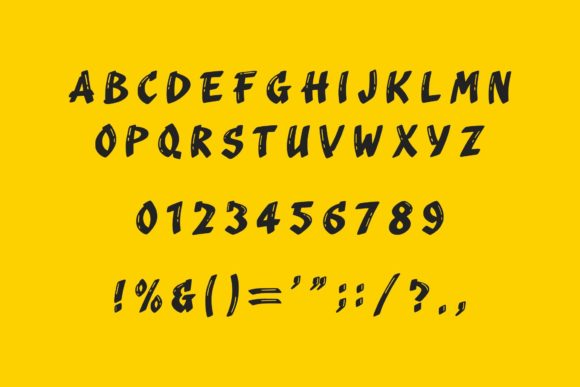 Ganbate Font - Preview 2