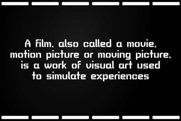 HU Makingfilm Font - Preview 4