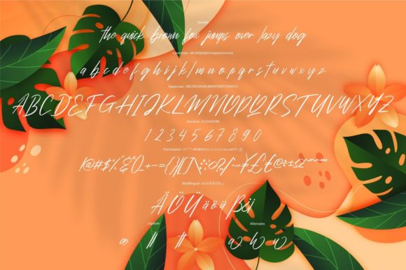 Hiallia Font font preview - 5