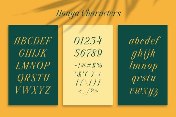 Honya Font - Preview 2