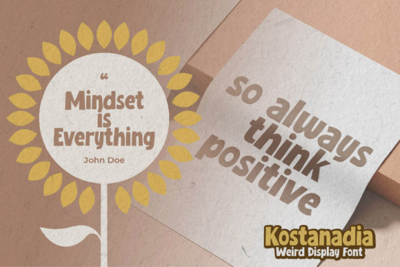 Kostanadia Font PNG with transparent background - Preview 1