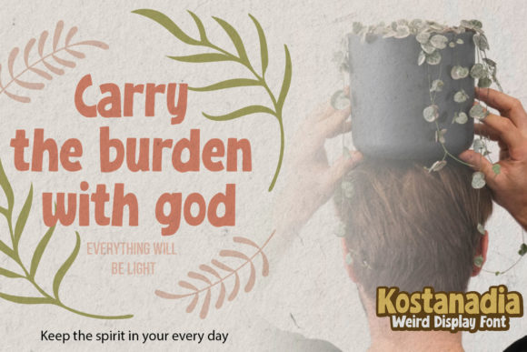 Kostanadia Font PNG with transparent background - Preview 4