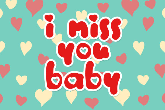 Love Begin Font PNG with transparent background - Preview 1