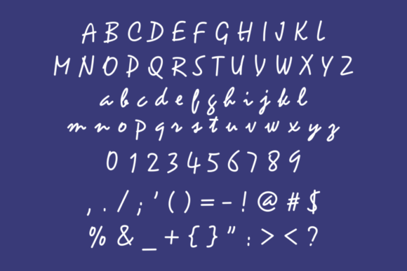 Malindo Font PNG with transparent background - Preview 2