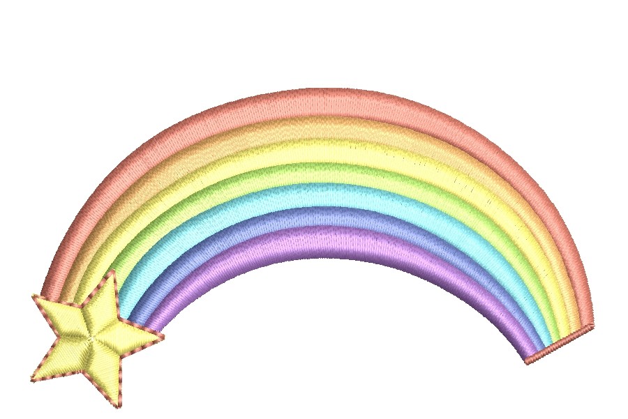 Rainbow with a Star