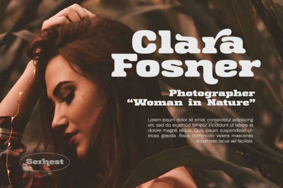 Sernest Display Font PNG with transparent background - Preview 5