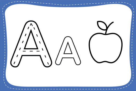 AtoZ Trace for Kids Font PNG with transparent background - Preview 3