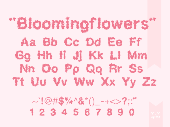 Blooming Flowers Font - Preview 2