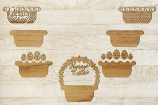 EASTER BASKET Multilayer Laser Cut File · Creative Fabrica