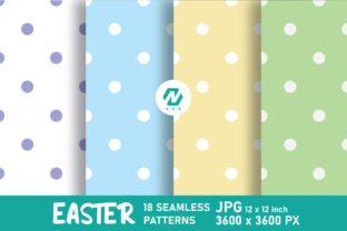 Easter Digital Paper Seamless Patterns Graphic by nesdigiart · Creative ...