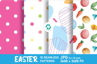 Easter Digital Paper Seamless Patterns Graphic by nesdigiart · Creative ...
