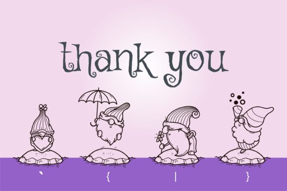 Gnome Lovers Font PNG with transparent background - Preview 2