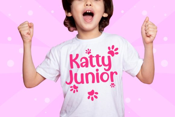 Happy Kitten Font PNG with transparent background - Preview 1