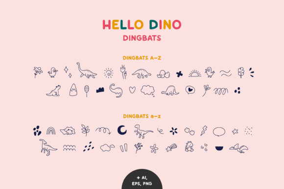 Hello Dino Font - Preview 5