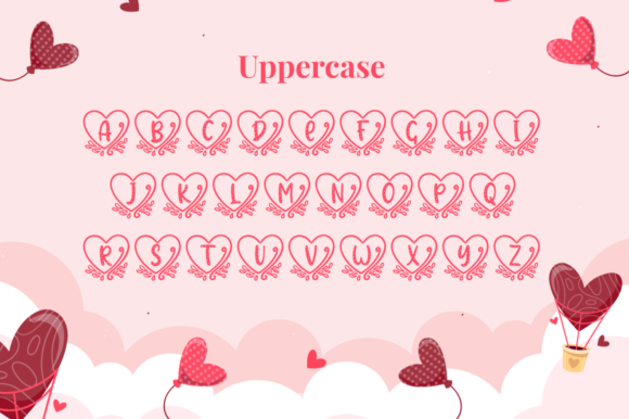 Hilani Heart Monogram Font - Preview 4