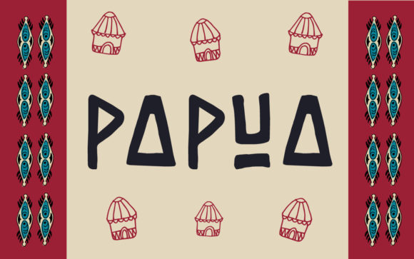 Japura Font PNG with transparent background - Preview 1