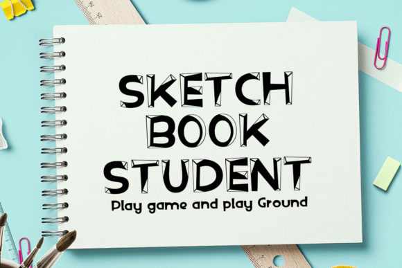 Knock Board Font PNG with transparent background - Preview 3