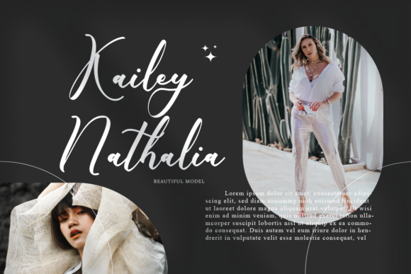 Krista Nathalia Font PNG with transparent background - Preview 2