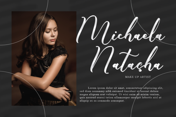 Krista Nathalia Font PNG with transparent background - Preview 5
