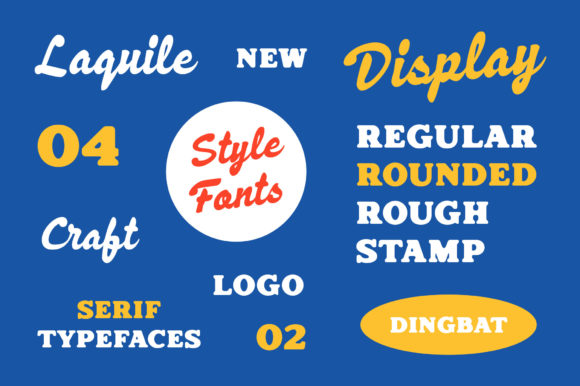 Laquile Font PNG with transparent background - Preview 2