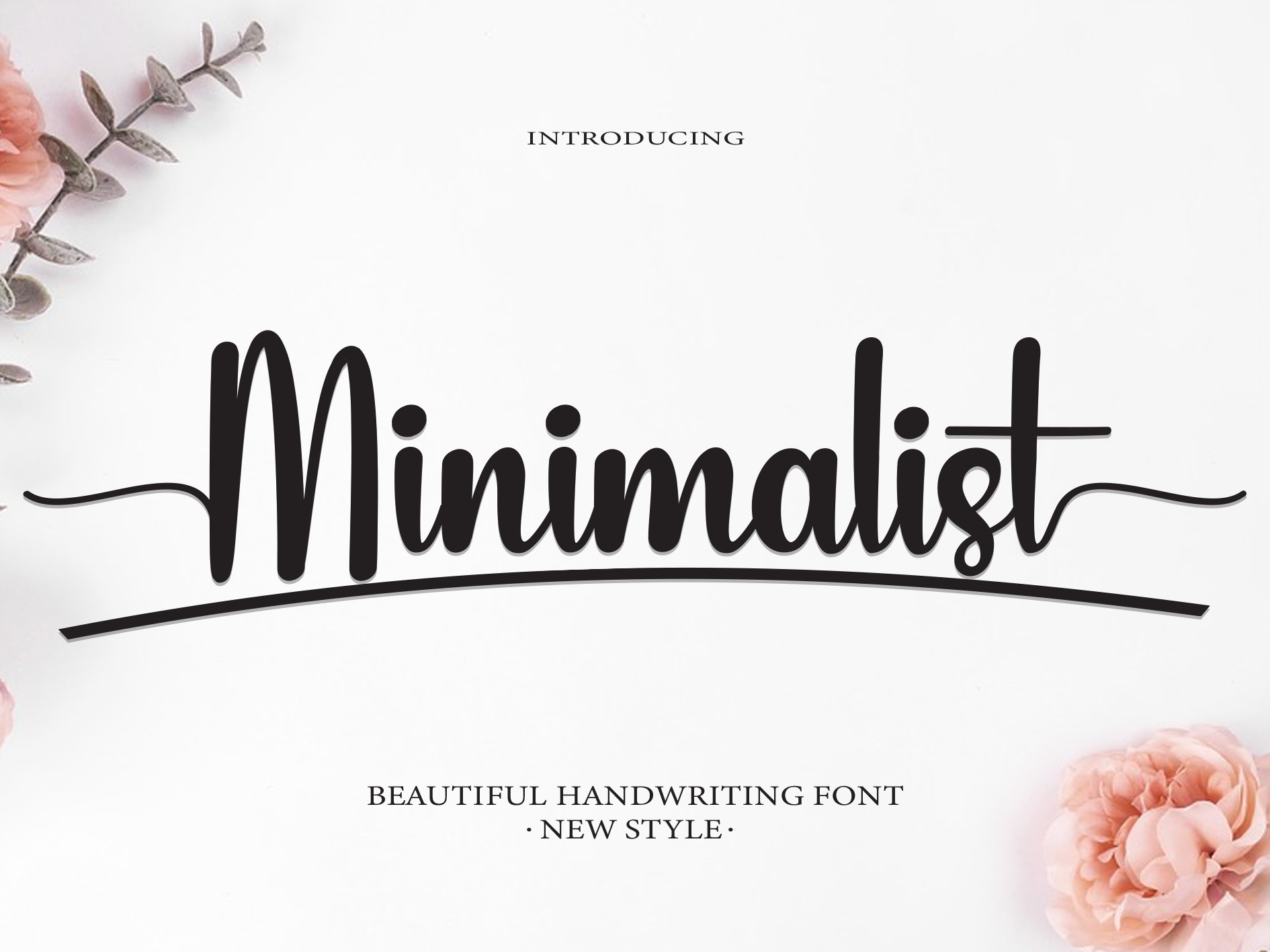 Minimalist Font by ade studio - preview