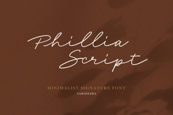 Phillia Script & Handwritten Font By saridezra